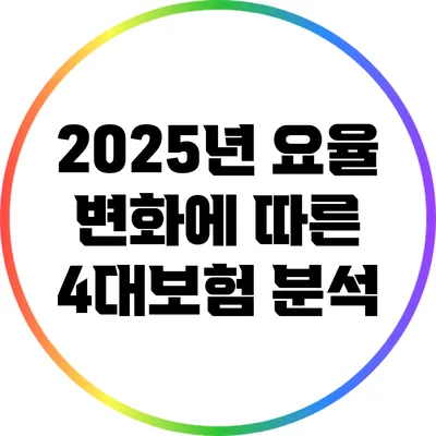 2025년 요율 변화에 따른 4대보험 분석