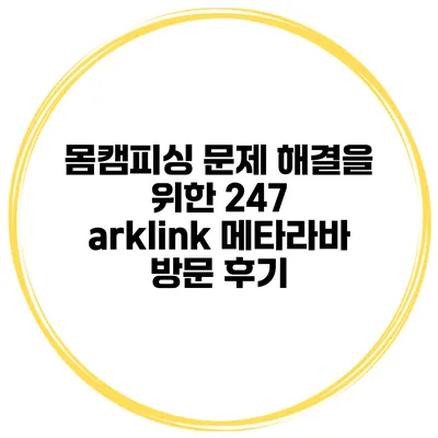 몸캠피싱 문제 해결을 위한 24/7 arklink 메타라바 방문 후기